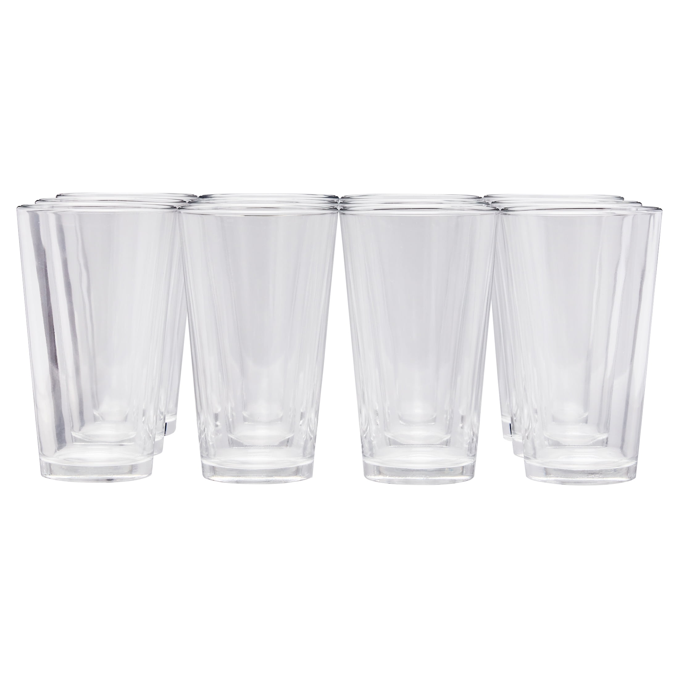 Luminarc, 16 Pc - Stackable Tempered Drinking Glasses Highball + Lowball  Set