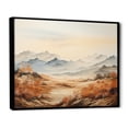 thumbnail image 2 of Designart "Whispering Serenity Of A Mountain Morning II" Landscape Mountains Floater Framed Wall Art Prints, 2 of 5