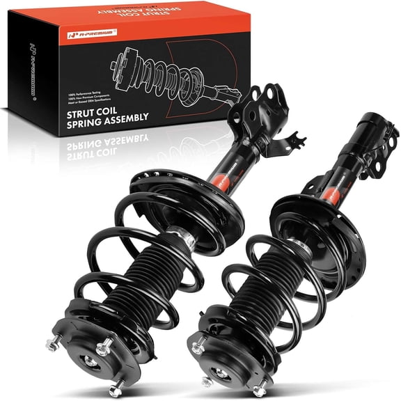 A-Premium Complete Struts Coil Springs Assembly Compatible with Toyota Avalon 2013 2014 2015 L4 2.5L V6 3.5L Front Driver and Passenger Side 2-PC Set