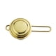 thumbnail image 1 of Infusor de té de acero inoxidable con asa para teteras, tazas y vasos (dorado), 1 of 7