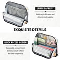 thumbnail image 5 of Standing Pencil Case with Base Large Capacity Stationery Pouch Pen Bag with Zipper for Women Men Small Watercolor Splashes and Dots, 5 of 7