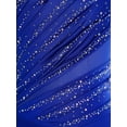 thumbnail image 6 of SiiRoh Women Lyrical Dance Dress Rhinestone Figure Skating Dresses Sleeveless Ballet Dancewear Royal Blue S, 6 of 7