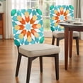 thumbnail image 3 of Country Dining Chair Back Cover Only, Vintage Modern Bohemian Ethnic Art Set of 4 Chair Back Covers, Removable Washable for Dining Room, Banquet & Holiday Decoration, 3 of 9