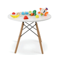 thumbnail image 1 of Mesa para niños Redonda | Mesa Redonda Blanca para Comedor y para Actividades Infantiles | Decoración de MDF, Patas de Madera Ideal para niños y niñas, 1 of 5