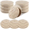 thumbnail image 1 of wonima11 100 Pcs Loofah Exfoliating Face Pads 2.36 Inches Round Sponge Body Face Scrubber Remove Dead Skin Facial Loofah Pad Bulk for Bath Shower Spa Skin Scrub Cleaning Women Men, 1 of 1