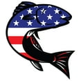 thumbnail image 1 of Ellopi 5x5" Waterproof XL USA Flag Fish Sticker Decal, 1 of 6