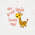 thumbnail image 4 of Inktastic My Great Uncle Loves me- cute giraffe Boys or Girls Baby T-Shirt, 4 of 5