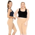 thumbnail image 2 of Stretch Is Comfort Women's Plus Size Knee Length Leggings| Adult X-Large - 7x, 2 of 5