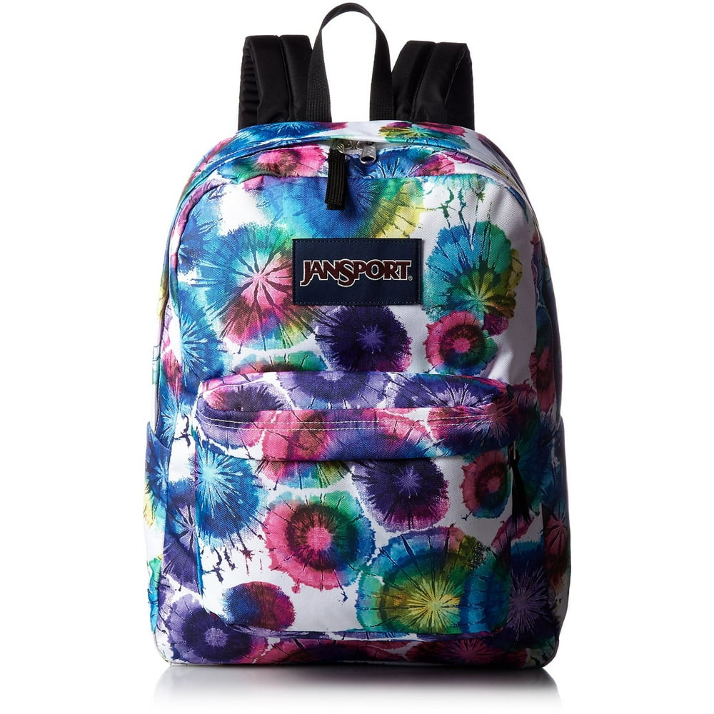 JanSport superbreak backpack multi tie dye swirls