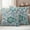 Teal, variant on Teal Paisley Pattern Outdoor Waterproof Pillow Covers, Boho Ethnic Floral Traditional Decorative Square Throw Pillowcase Sofa Cushion Sham for Patio/Couch/Chair, 16"x16" 2 Pack