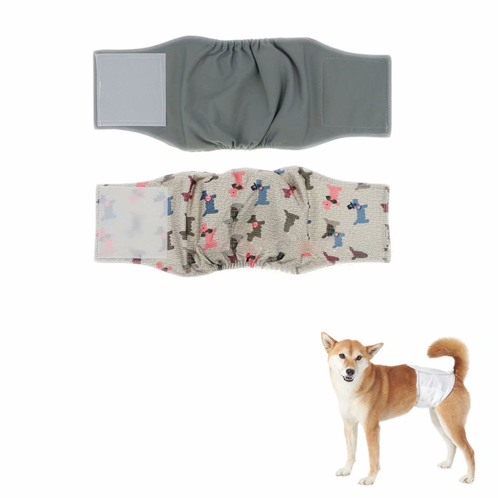 Washable male dog diapers, reusable male dog belly male dog