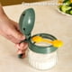 thumbnail image 4 of Tarro de condimentos de vidrio | Contenedor de especias hermético a prueba de fugas de gran apertura | Vidrio transparente de grado alimenticio | Verde Amarillo | 12,4 x 10,1 x 8,6 cm |, 4 of 6