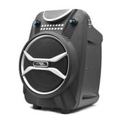 Boom Rock Bluetooth Karaoke Speaker & Recording System, Black