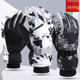 thumbnail image 1 of Guantes de esquí de invierno para hombre y mujer, resistentes al frío, con forro polar, de algodón grueso, impermeables, antideslizantes, cálidos, para montar al aire libre, con grafiti blanco, 1 of 5
