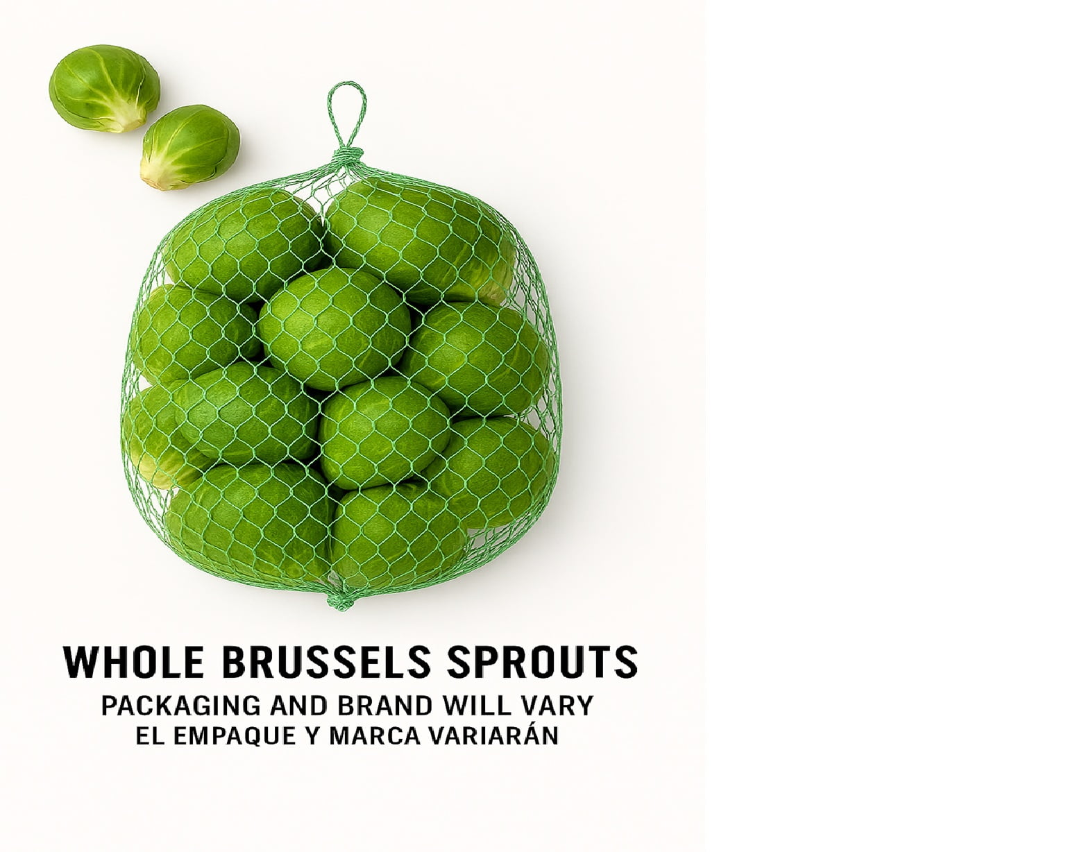 Fresh Whole Brussels Sprouts 1lb Bag, Fresh Produce