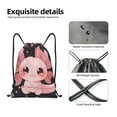 thumbnail image 4 of Daiia Chibi Axolotl Sakura Fantasy Pattern Drawstring Backpack, Gym Bag, Lightweight Backpack, Water-Resistant Bag Travel Sports Backpack, Fitness Bag, Yoga Bag-Small, 4 of 6