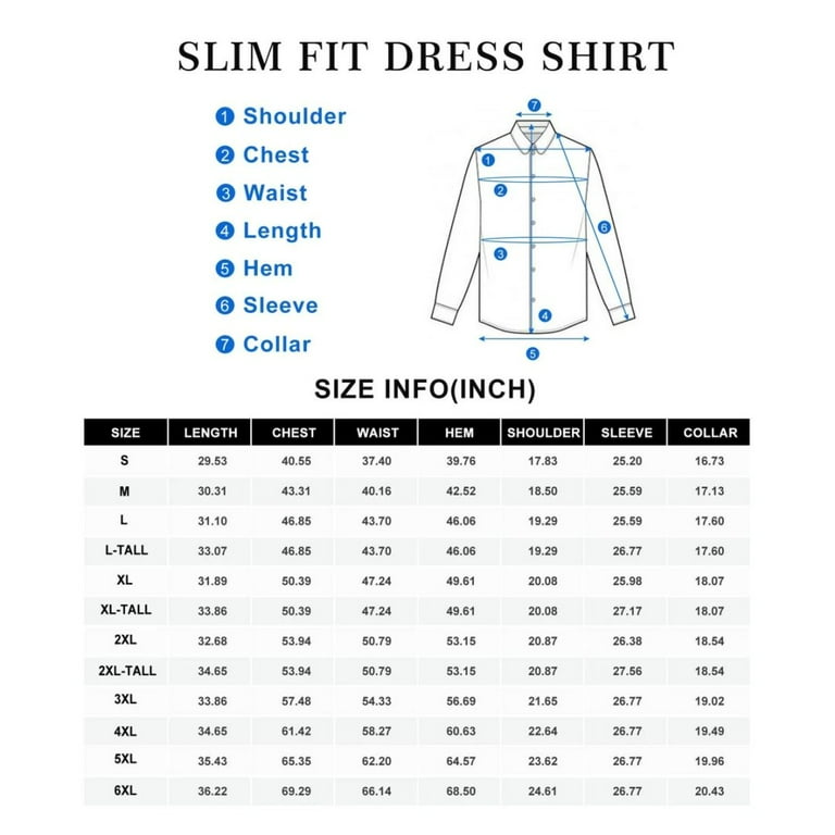 Alimens Gentle Men's Stain Sheild Dress Shirts Long Sleeve