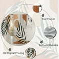thumbnail image 2 of Boho Mid Century Kitchen Curtains Rod Pocket Bohemian Palm Leaf Abstract Modern Terracotta Arch Small Short Cafe Curtain Geometric Window Treatment Drapes Home Decor 27.5W X 39L Inch 2 Panels, 2 of 6