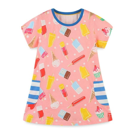 

Girls Colorful Ice Cream Chocolate Sundress Q727-1 Sizes 2-7
