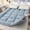 Blue, variant on Cooling Thicked Mattress Topper, Summer Checked Futon Floor Mattress - Premium Fiber Filling Folding Roll Up Mattress Sleeping Pad, 6-8cm Thickness Quilted Mattress Topper For Sleeping