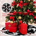thumbnail image 2 of 48 Inch Christmas Halloween Tree Skirt - Soft & Cozy Farmhouse Holiday Decor, Nightmare Before Christmas Tree Base Cover, Perfect for Home Party, Winter Christmas Decorations(A), 2 of 12