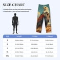 thumbnail image 4 of Picia Western Desert Cactus Bald Eagle Mens Soft Woven Cotton Elastic Waistband Sleep Pajama Pant Lounge Sleep Pant With Pockets And Drawstring-Small, 4 of 9