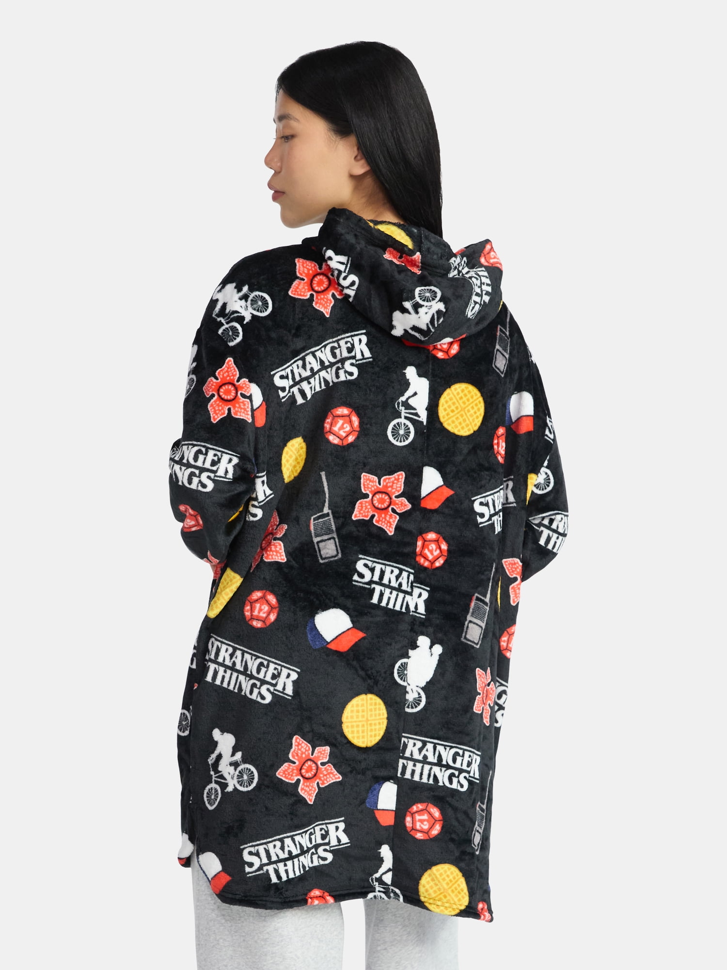 Netflix Stranger Things Plush Hooded Lounger, Women's and Women's Plus