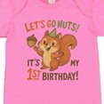 thumbnail image 4 of Inktastic 1st Birthday Squirrel Let's Go Nuts Party Theme Boys or Girls Baby Bodysuit, 4 of 5