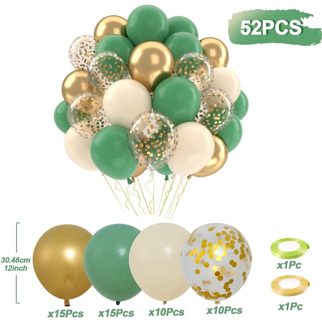 Globos metálicos de látex perlado, confeti do, para cumpleaños, bodas, baby showers y ración de fiestas, 31, 36, 37, 51 y 101 unidades.