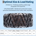 thumbnail image 3 of CazToi 25x10-12 ATV UTV Tires Set of 2, 6PR Tubeless All-Terrain Off-Road Sport Tire, QD518 Pattern, 25x10x12 Rear Tires, 3 of 7