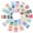 Assorted Color, variant on SENSETH 14 Sheets of Sticky Page Markers Sticky Page Markers Portable Reading Highlight Strips