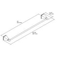 thumbnail image 2 of Kohler 486-BV 24 in. Genuine OEM Towel Bar - Vibrant Brushed Bronze, 2 of 2