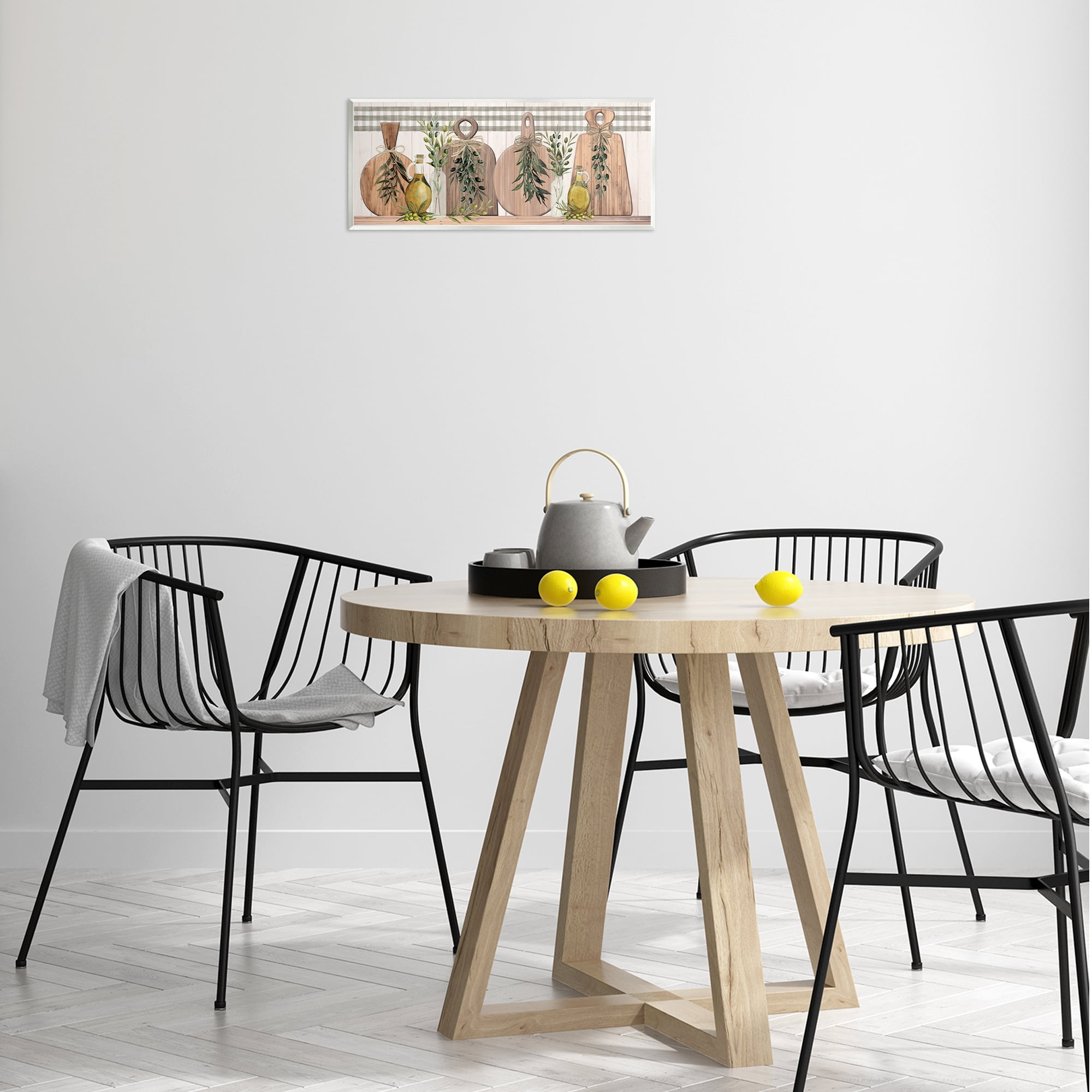 Stupell Industries Rustic Cutting Boards Food & Beverage Painting Unframed Art Print Wall Art, 17 x 7