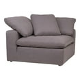 thumbnail image 2 of Moe's Home Collection Clay Corner Chair Livesmart Fabric - Color:White-Color:Light Grey, 2 of 9