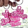 thumbnail image 5 of Sorority Shop Chi Omega Keychain - Retro Dolly Sorority Name Design, 5 of 7