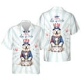 thumbnail image 3 of Happy 4th of July Patriotic Great Pyrenees Marching Band Uniform Balloons Fireworks Hawaiian Shirt Breathable Summer Unisex Merch Pyr Dog Lover - 13009, 3 of 6