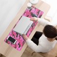 thumbnail image 3 of Pink Camouflage &nbsp;desk Mouse Padwaterproofnon Slip&nbsp;for Office Home Work GamingmousepadRubber Base Mousepad with Stitched Edges 31.5x11.8inches, 3 of 7