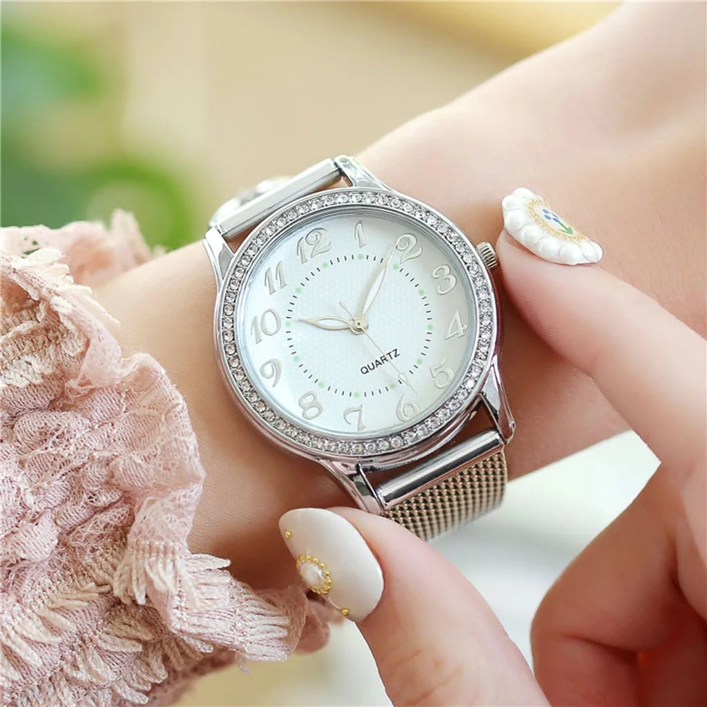 Gold link watch womens new arrivals