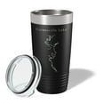 thumbnail image 2 of Gainesville Lake Map Tumbler Travel Mug Insulated Laser Engraved Coffee Cup Alabama 20 oz Black, 2 of 5