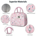 thumbnail image 4 of Lunch Bag Lunch Box for Women Reusable Insulated Lunch Bags,Water-Resistant Pink Sea Shells Beach Cooler Lunch Tote Bag, Large Capacity for Work Travel Picnic, 4 of 6
