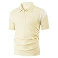 thumbnail image 1 of 2025 Summer Men's Short Sleeved T Shirt Color Matching Fashion Shirt, 1 of 4