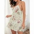 thumbnail image 4 of Nuisette de Nuit en Dentelle Contrastée Florale, 4 of 4