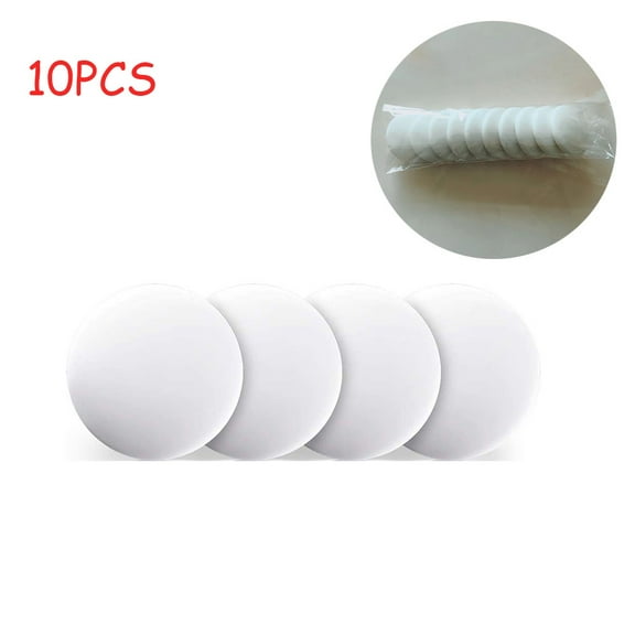 EASTIN 10 Pcs Door Knob Wall Shield, Transparent Round Soft Rubber Wall Protector Self Adhesive Door Handle Bumper (Small Round 1.57in )