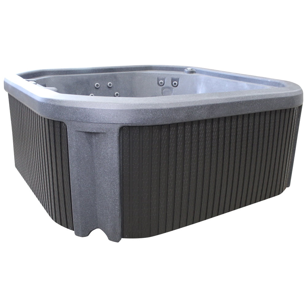 Prime 7‑Person 99‑Jet Performance Hot Tub – 240V, Stainless Steel Heater, Ozone System, Waterfall & LED Lighting (Gray)