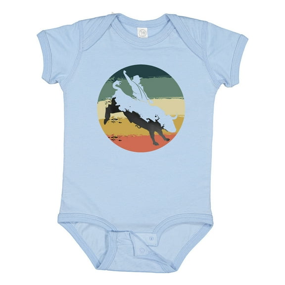 Inktastic Bull Riding Rodeo Rider Boys or Girls Baby Bodysuit