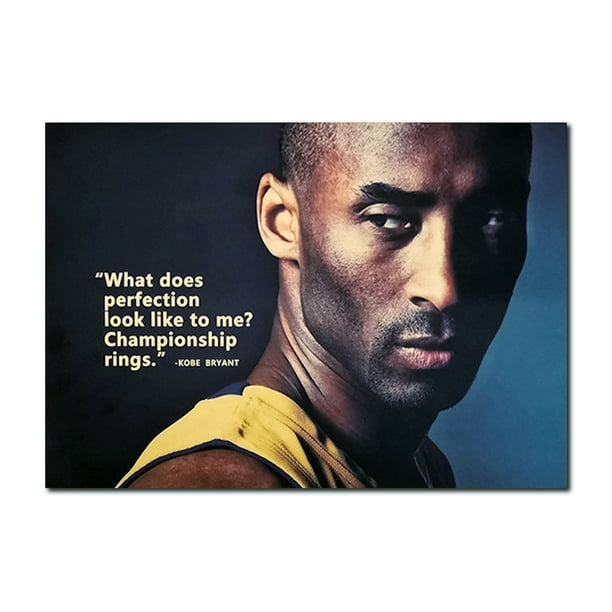 Pintura decorativa para pared con póster de Kobe Bryant, estilo retro, anime