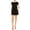 Black, variant on Women's Soft Short Sleeve Romper withTie Back and Pockets