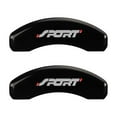 thumbnail image 2 of MGP 4 Caliper Covers Engraved Front & Rear SPORT Matte Black finish silver ch, 2 of 2