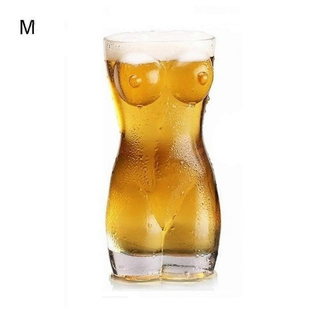 Body Shaped Shot Glasses for Women and Men, Body Shaped Glass Cup for Vodka, Whiskey, Beer