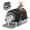 Black, variant on EDX Stainless Steel Litter Box with Lid, All-in-One Enclosed Cat Box, Dual Entry, Odor Control, Scoop & Step Board for Various Cats, XL Litter Pan Gray